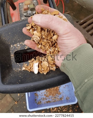 Crush nutshells with the chopper