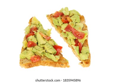 Crushed Avacado And Tomato On Toast