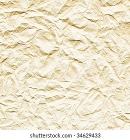 Crushed cream-colored paper texture