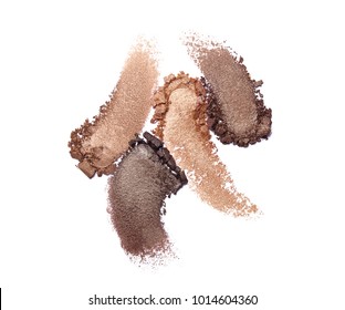 Crushed Eyeshadow Isolated On White