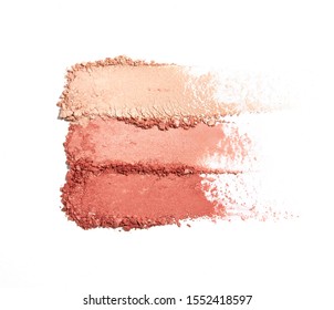 Crushed Eyeshadow Isolated On White