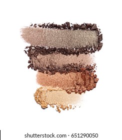 Crushed Eyeshadow Isolated On White