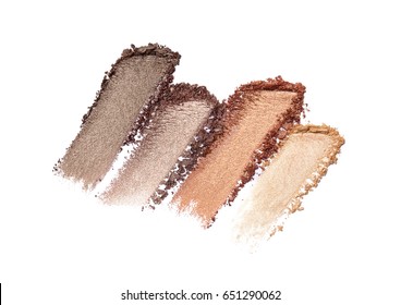 Crushed Eyeshadow Isolated On White