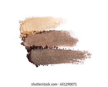 Crushed Eyeshadow Isolated On White