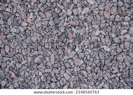 Crushed granite background. Close up.
