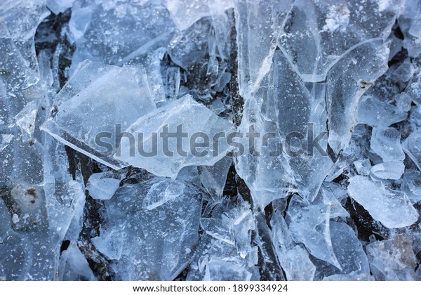 Crushed Ice Texture Closeup Top View Stock Photo 1899334924 | Shutterstock