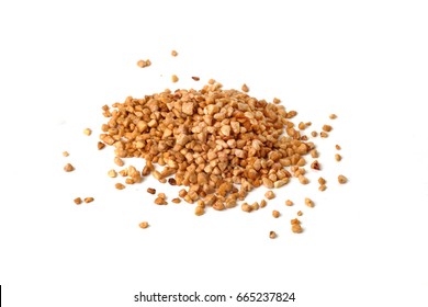 Crushed Peanuts Isolated On White Background