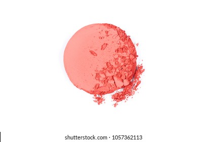 Crushed Pink Blush. Cosmetics Products For Makeup