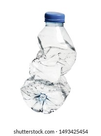 Crushed Plastic Water Bottle Empty