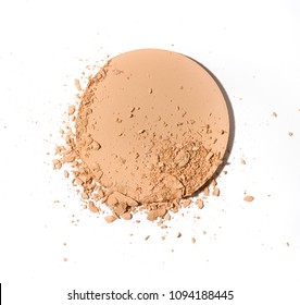 Crushed pressed face powder disc - Shutterstock ID 1094188445