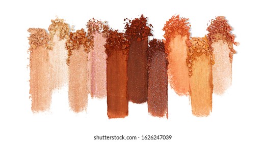 Crushed Shimmer Eyeshadow  isolated With Clipping Path.

