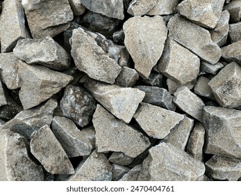 crushed stone or angular stone texture background photo