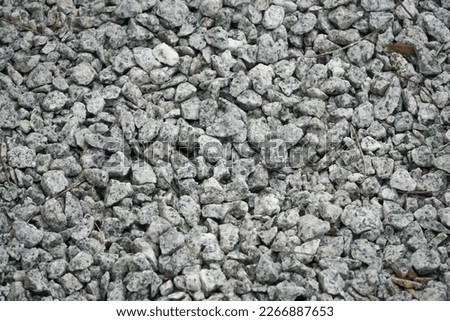 Crusher run stone as background