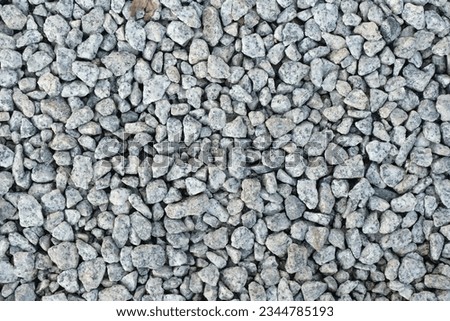Crusher run stone as background