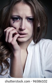 1,541 Crying girl mascara Images, Stock Photos & Vectors | Shutterstock