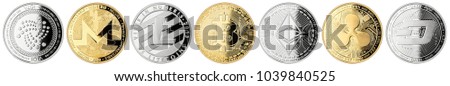 crypto currency coin set collection 