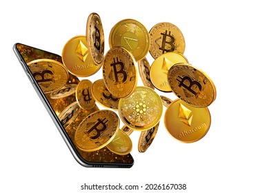 crypto currency concept, bitcoins mining - Shutterstock ID 2026167038