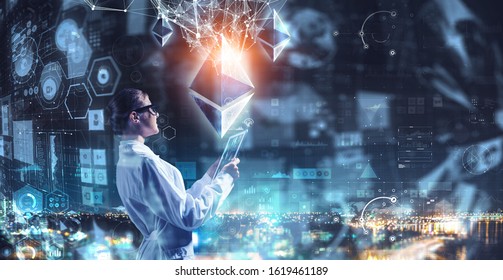 Crypto currency market as science - Shutterstock ID 1619461189