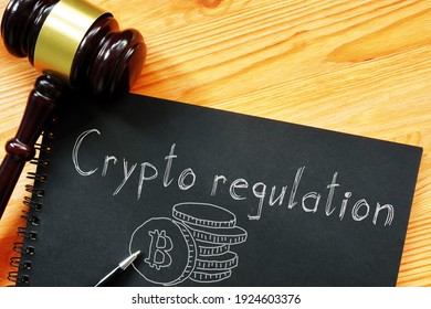 Crypto regulation is shown on the business photo using the text - Shutterstock ID 1924603376