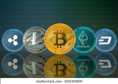 Bitcoin ethereum litecoin logo crypto prices today