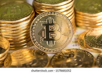 Kryptowährungen neues digitales Geld, Bitcoin-Münze