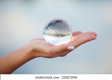 Crystal Ball On Hand