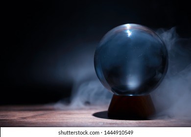 Crystal ball predict the fate. Guessing for the future.