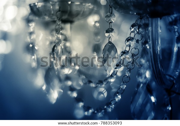 Crystal Chandelier Closeup Glamour Background Copy Stock Photo ...