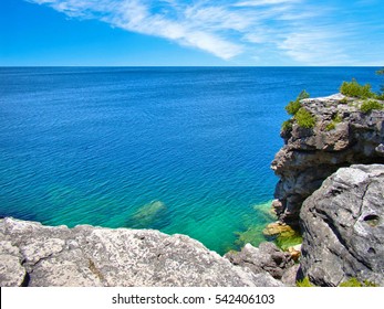 Crystal Clear Water Of Lake Huron