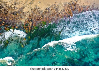 Crystal Cove Shoreline In Newport Beach California