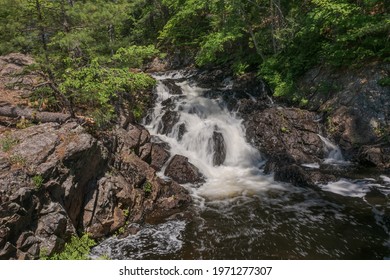 Crystal Falls Algoma District Ontario Canada In Summer On Sunny Day