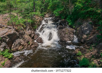 Crystal Falls Algoma District Ontario Canada In Summer On Sunny Day