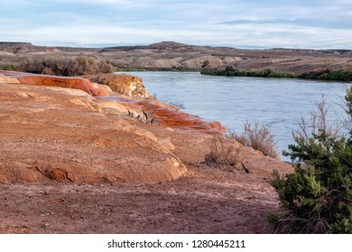 Crystal Geyser On The Banks Of The Green River