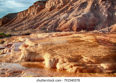 Crystal Geyser On The Green River In Utah