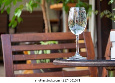 Crystal Glass With Water. Stay Hydrated Concept. Concept Of Fluid Balance Or Homeostasis. Importance Of Drinking Water For Health