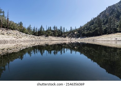 Crystal Lake In The San Gabriel Mountains Area Of Los Angeles County, California.