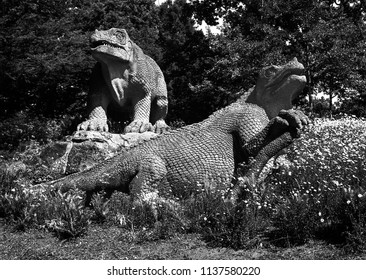 Crystal Palace Park Dinosaurs, London