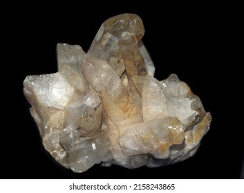 Crystal Quartz Mineral Close Up, Found In Mongolia