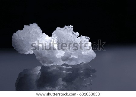 Crystal of salt