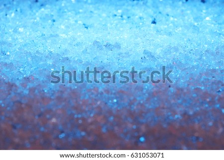 Crystal of salt