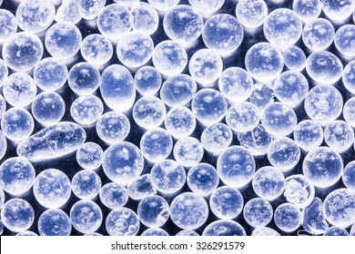 Crystal shiny round objects texture.