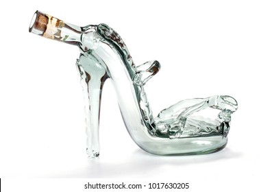 glass heels