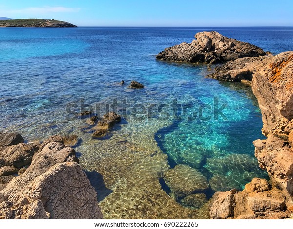 Crystal Waters Spiaggia Dei Francesi Near Stock Photo Edit