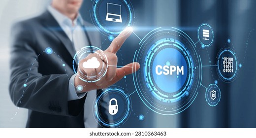 CSPM cloud security posture management system for enterprise cloud infrastructure protection and risk mitigation with user interaction