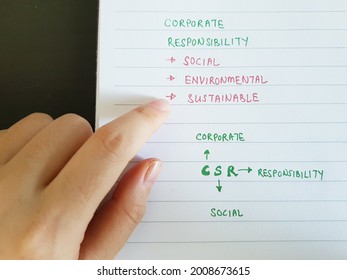 CSR Corporate Social Responsibility Encourage The Company To Make A Positive Impact On The Environment And Society