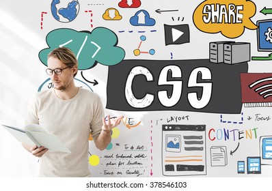 Css Cascading Style Sheets Programming Networking Stock Photo 378546103 ...