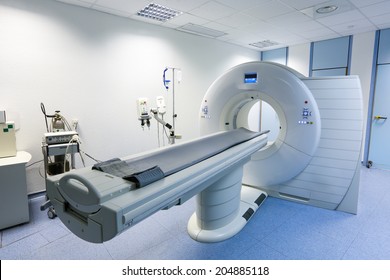 CT (Computed tomography) scanner in hospital laboratory. 
