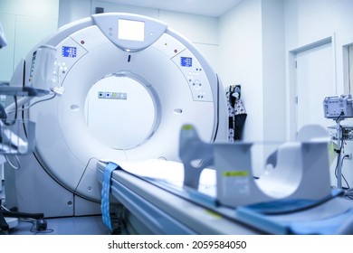 CT (Computed tomography) scanner in hospital laboratory. CT scan an advance technology for medical diagnosis