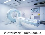 CT - Computerized Tomography Scan Device in Hospital. Medical Equipment and Health Care.