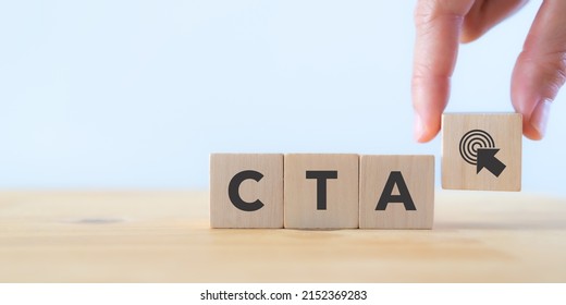 CTA-Call to action, marketing strategy concept.  Encourage the audience to do something on webpage, advertisement, piece of content. Dital and inbound marketing.  Convert  visitor into lead.  - Powered by Shutterstock